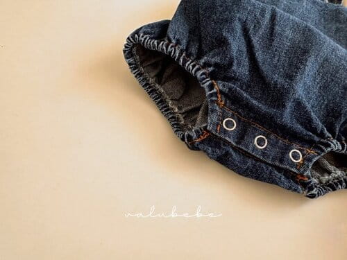 Valu Bebe - Korean Baby Fashion - #babyboutiqueclothing - Circle Denim Body Suit - 3