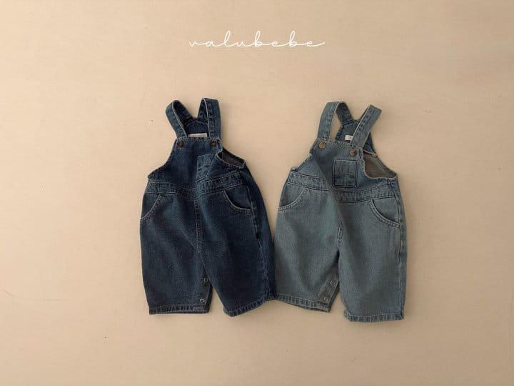 Valu Bebe - Korean Baby Fashion - #babygirlfashion - Denim Overalls Body Suit