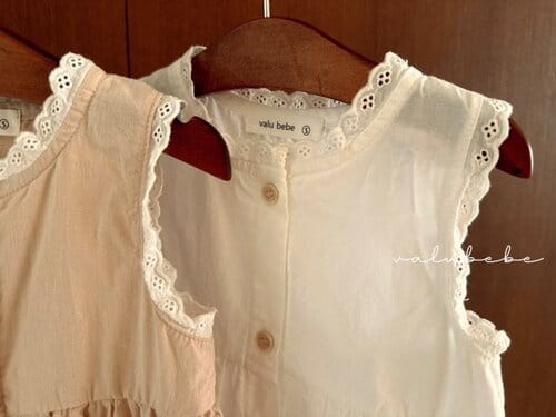 Valu Bebe - Korean Baby Fashion - #babygirlfashion - Vanilla Open One-Piece