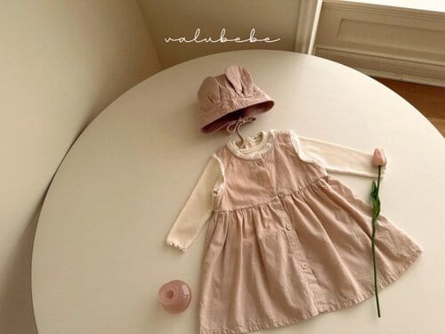 Valu Bebe - Korean Baby Fashion - #babyoninstagram - Vanilla Open One-Piece - 3