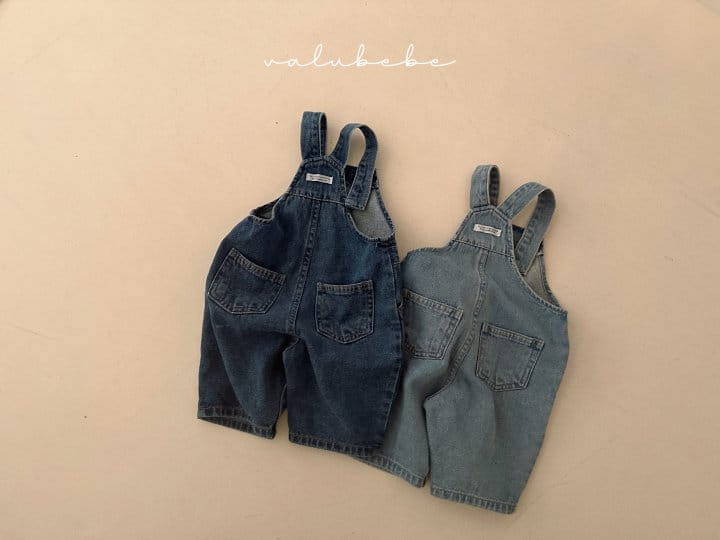Valu Bebe - Korean Baby Fashion - #babyoninstagram - Denim Overalls Body Suit - 4