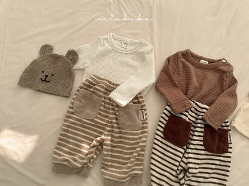 Valu Bebe - Korean Baby Fashion - #babyootd - Button Piping Tee - 9