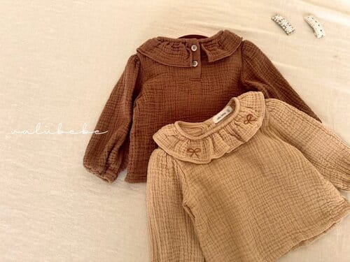 Valu Bebe - Korean Baby Fashion - #babyoutfit - Ribbon Embroider Blouse - 5