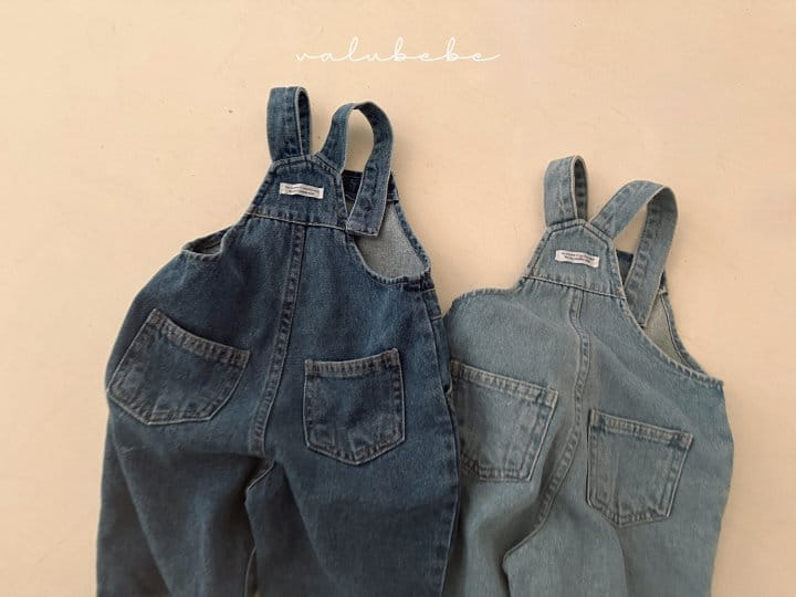 Valu Bebe - Korean Baby Fashion - #babywear - Denim Overalls Body Suit - 7