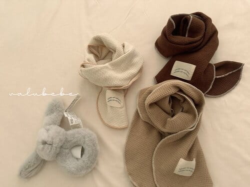 Valu Bebe - Korean Baby Fashion - #babywear - Mui Waffle Muffler  - 5