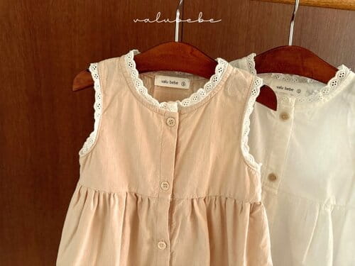 Valu Bebe - Korean Baby Fashion - #onlinebabyshop - Vanilla Open One-Piece - 9