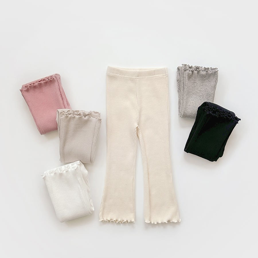 Whitesketchbook - Korean Children Fashion - #prettylittlegirls - Terry Boots Cut Leggings - 2