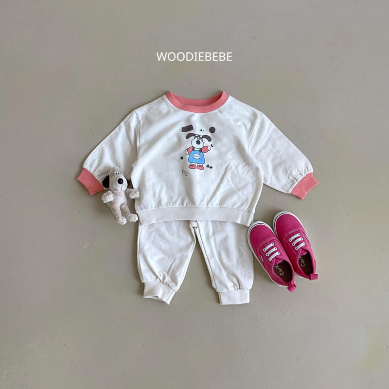 Woodie - Korean Children Fashion - #childrensboutique - Hi Wiley Top Bottom Set - 2