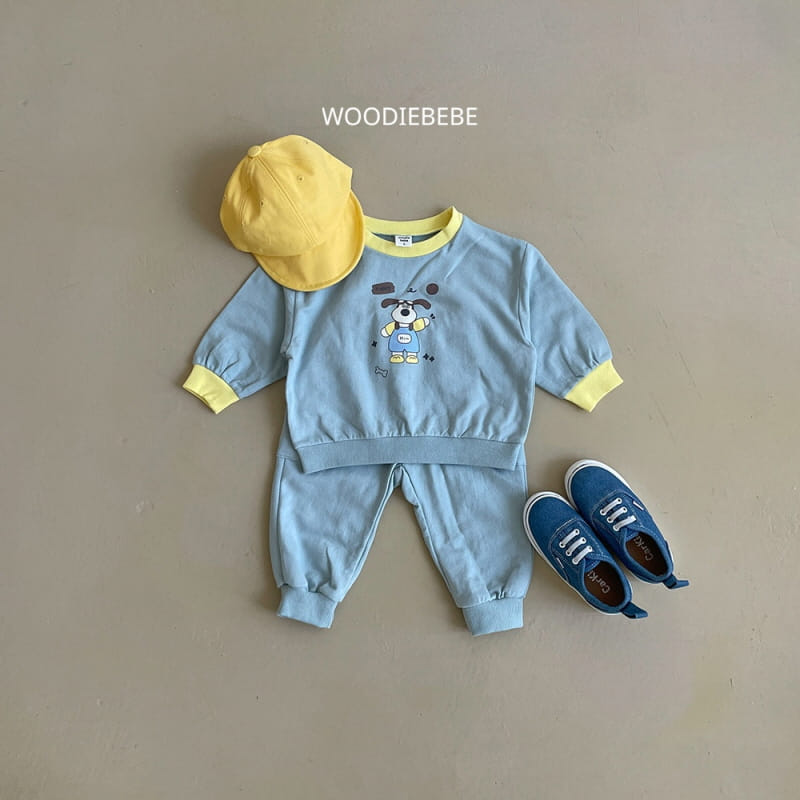 Woodie - Korean Children Fashion - #designkidswear - Hi Wiley Top Bottom Set - 3