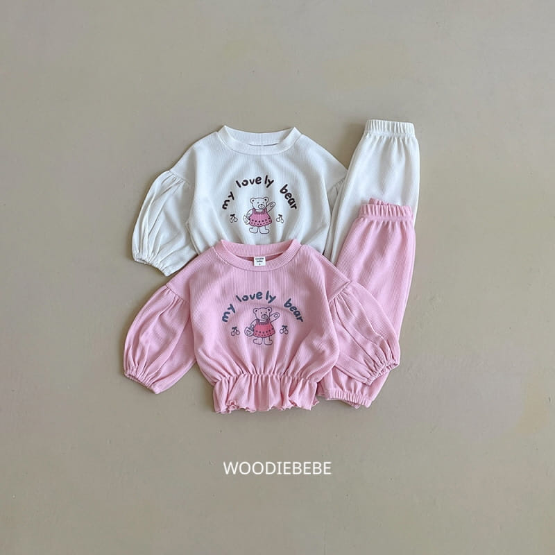 Woodie - Korean Children Fashion - #kidsshorts - My My Top Bottom Set