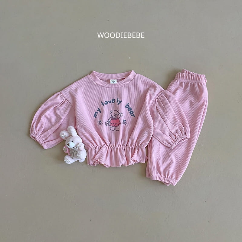 Woodie - Korean Children Fashion - #kidzfashiontrend - My My Top Bottom Set - 3