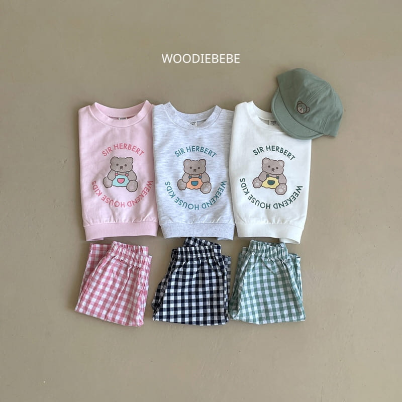 Woodie - Korean Children Fashion - #minifashionista - Churros Top Bottom Set - 2