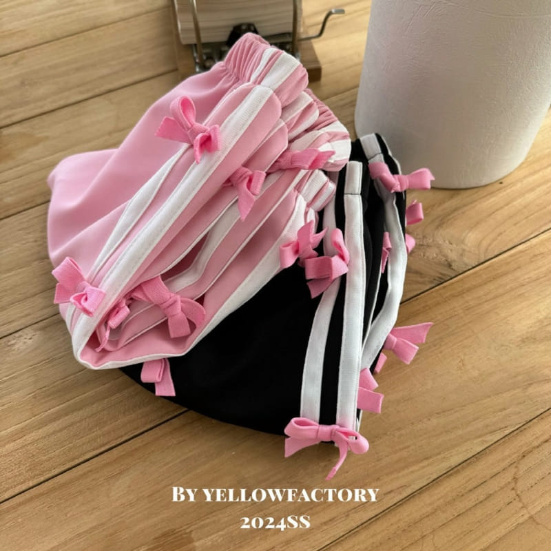 Yellow Factory - Korean Children Fashion - #childofig - Black Pink Pants