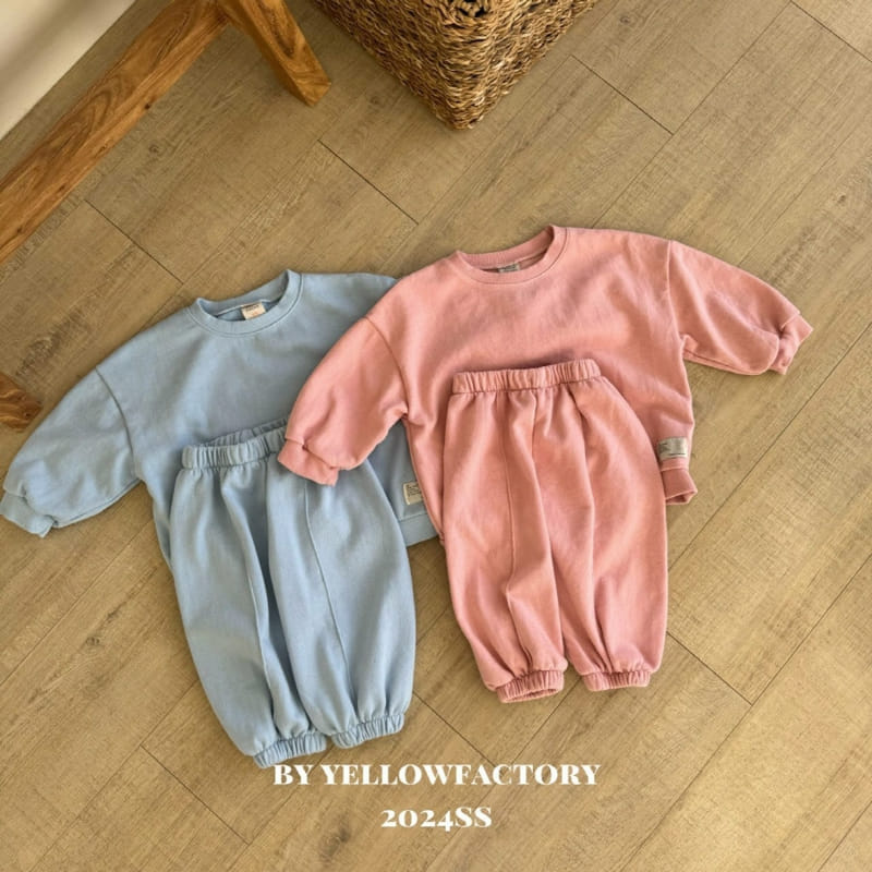 Yellow Factory - Korean Children Fashion - #kidsstore - Nomal Top Bottom Set - 3