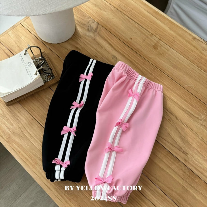 Yellow Factory - Korean Children Fashion - #littlefashionista - Black Pink Pants - 10