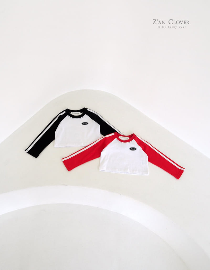 Zan Clover - Korean Children Fashion - #kidsshorts - Raglan Tape Tee - 2
