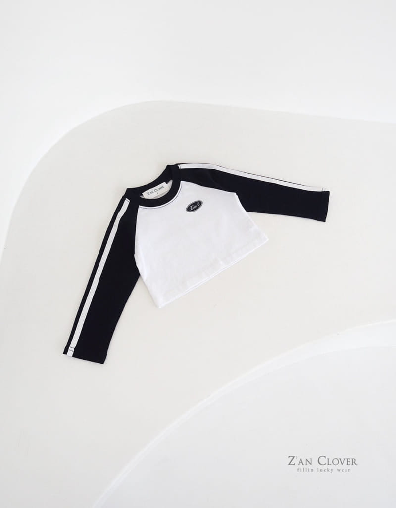 Zan Clover - Korean Children Fashion - #kidsstore - Raglan Tape Tee - 4
