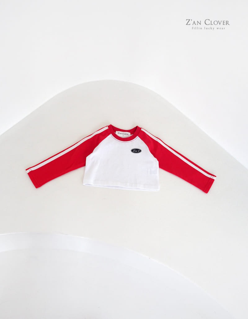 Zan Clover - Korean Children Fashion - #minifashionista - Raglan Tape Tee - 8