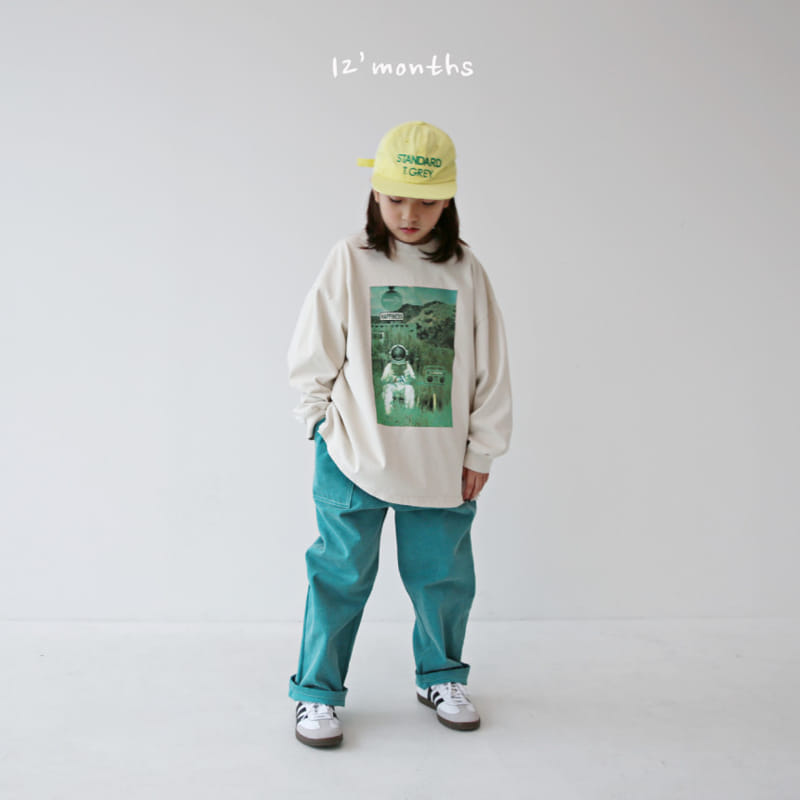 12 Month - Korean Children Fashion - #childofig - Astronaut Long Sleeve Tee With Mom - 2