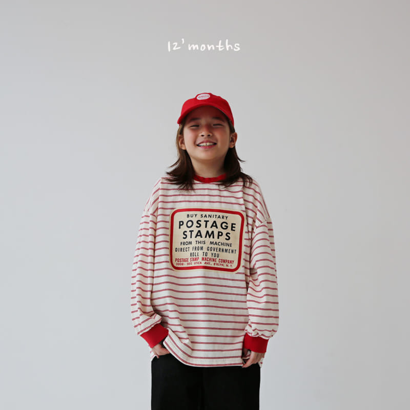 12 Month - Korean Children Fashion - #kidsshorts - Stamp Long Sleeve Tee - 9
