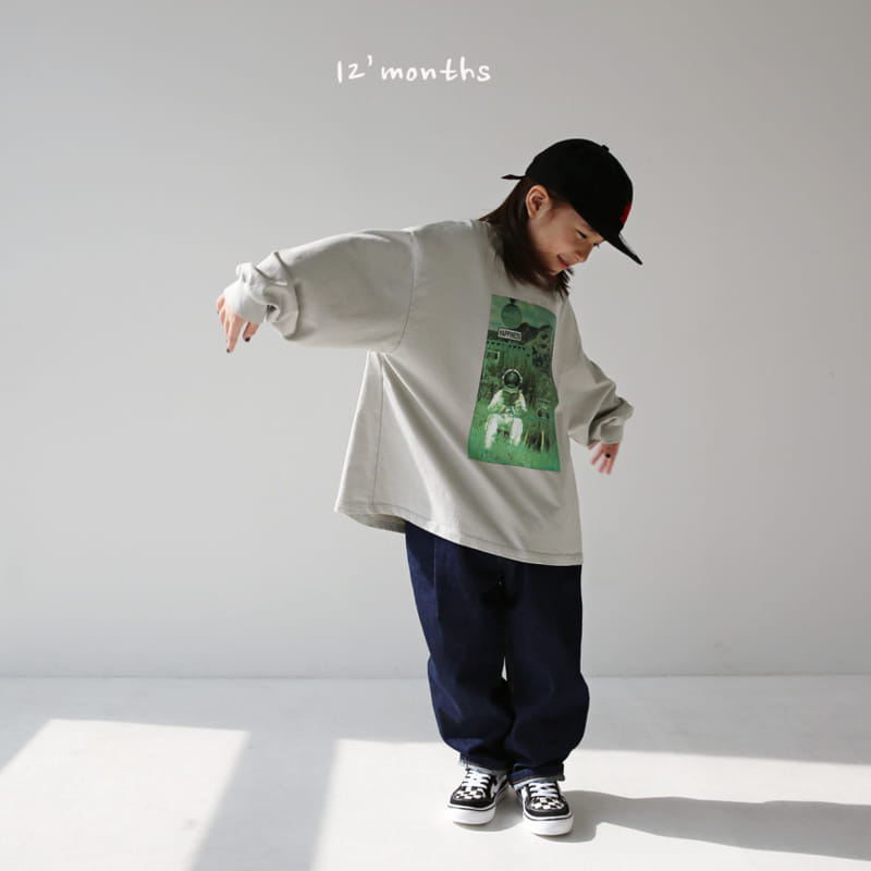 12 Month - Korean Children Fashion - #kidsshorts - Astronaut Long Sleeve Tee With Mom - 7
