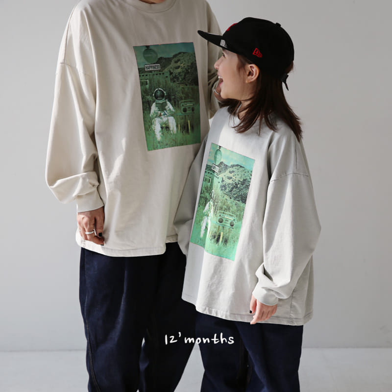 12 Month - Korean Children Fashion - #kidzfashiontrend - Astronaut Long Sleeve Tee With Mom - 9