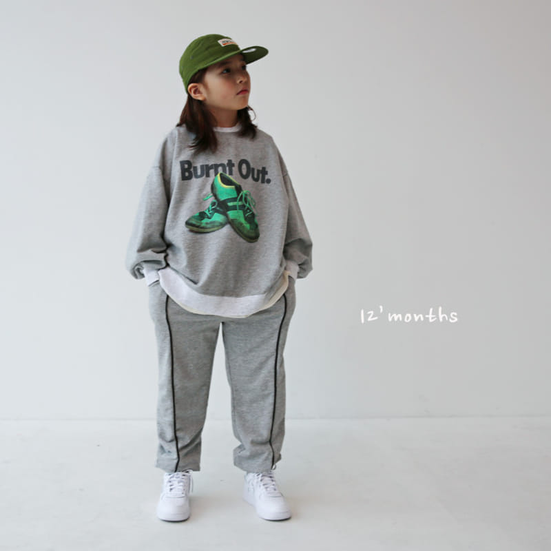 12 Month - Korean Children Fashion - #magicofchildhood - Burnt Sweatshirt With Mom
