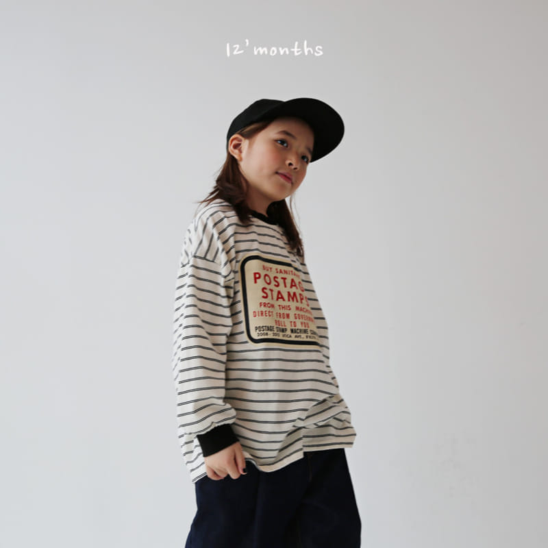 12 Month - Korean Children Fashion - #todddlerfashion - Stamp Long Sleeve Tee