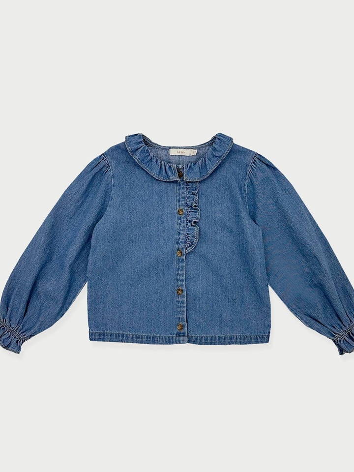 Denim Frill Shirt