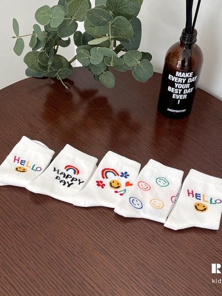 Back Smile Socks