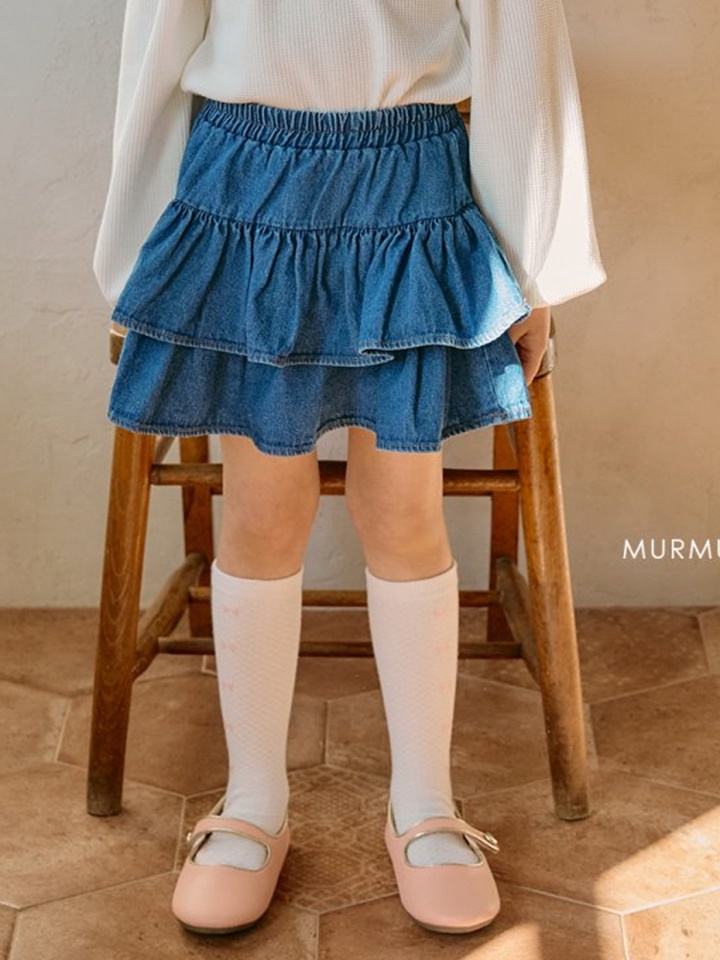 Lovely Denim Can Can Skirt