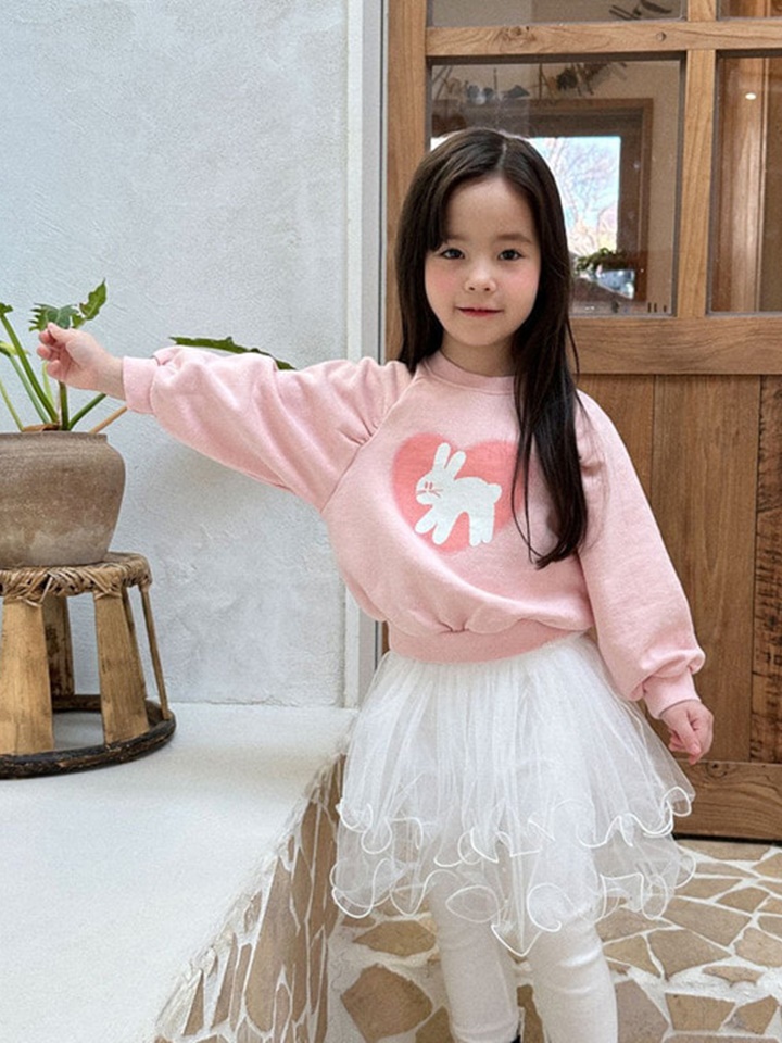 Rabbit Shirring Sweatshirt