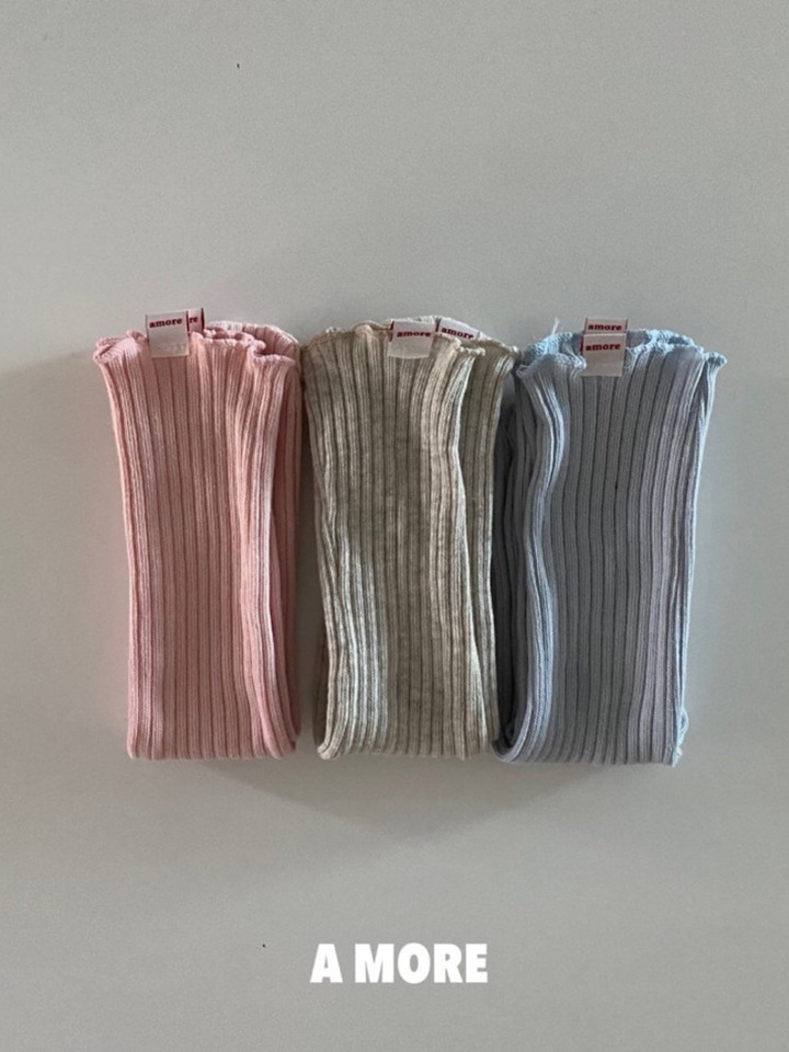 Rib Knee Socks