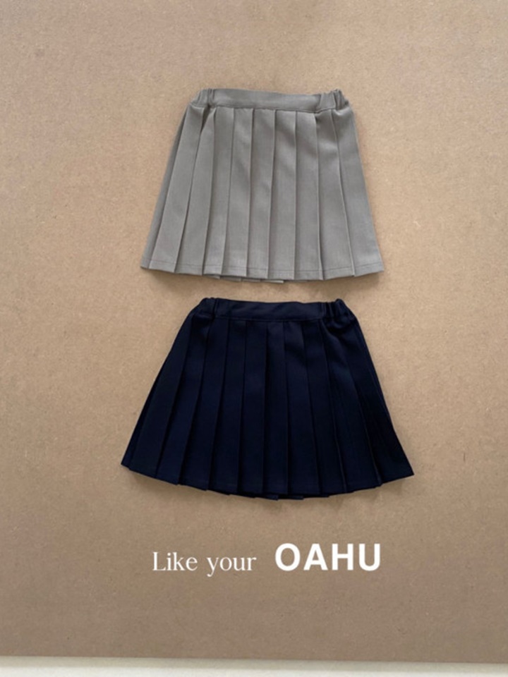 Flat Pleats Skirt