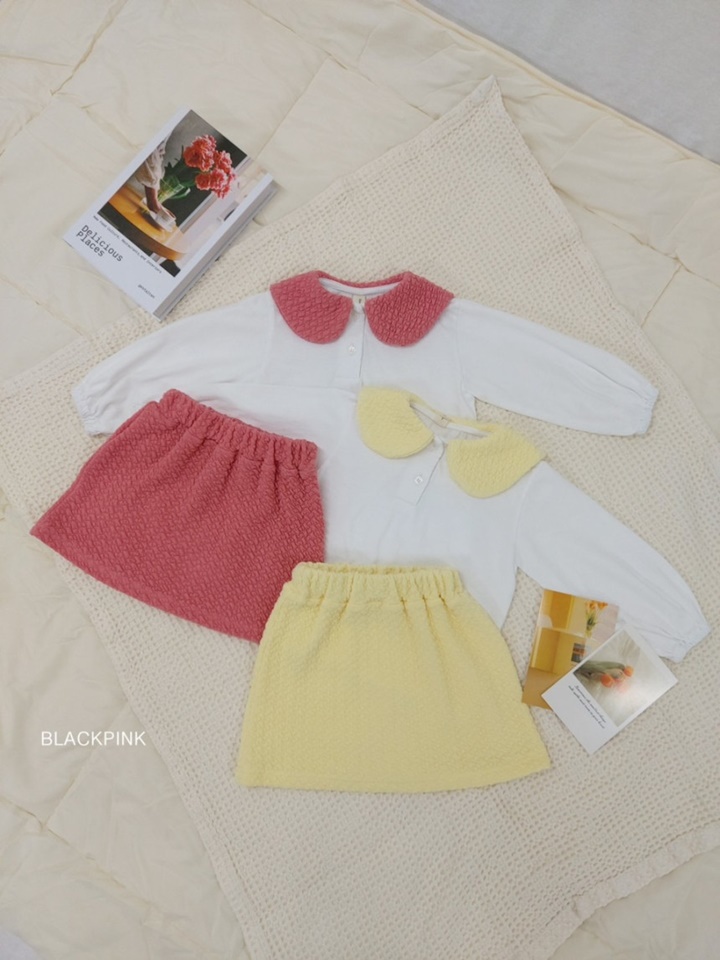Pon Pon Skirt Top Bottom Set
