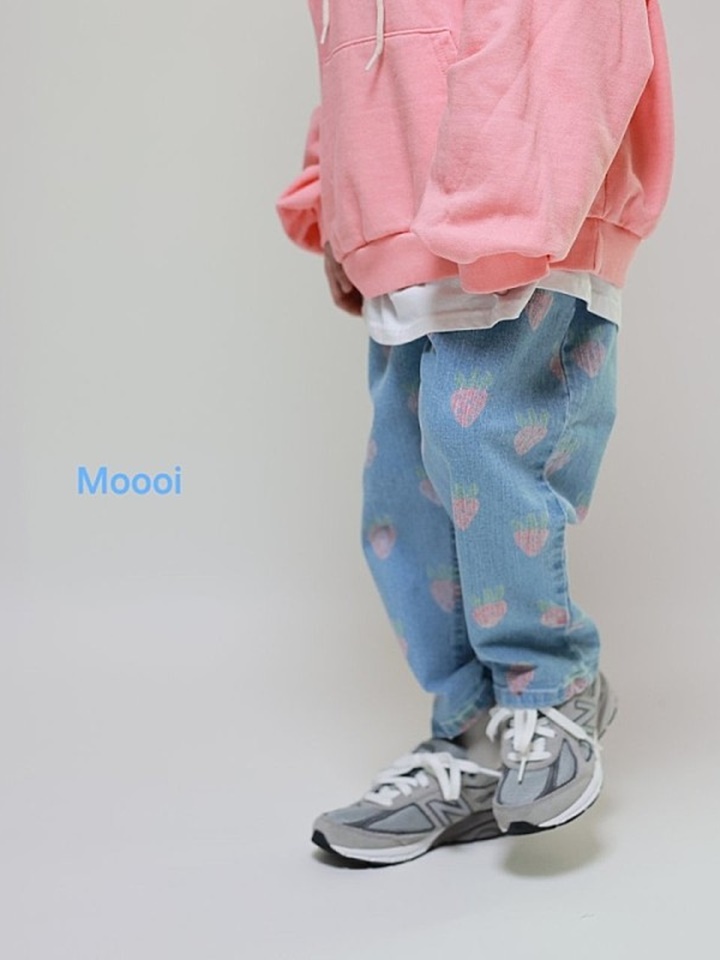 Strawberry Denim Pants