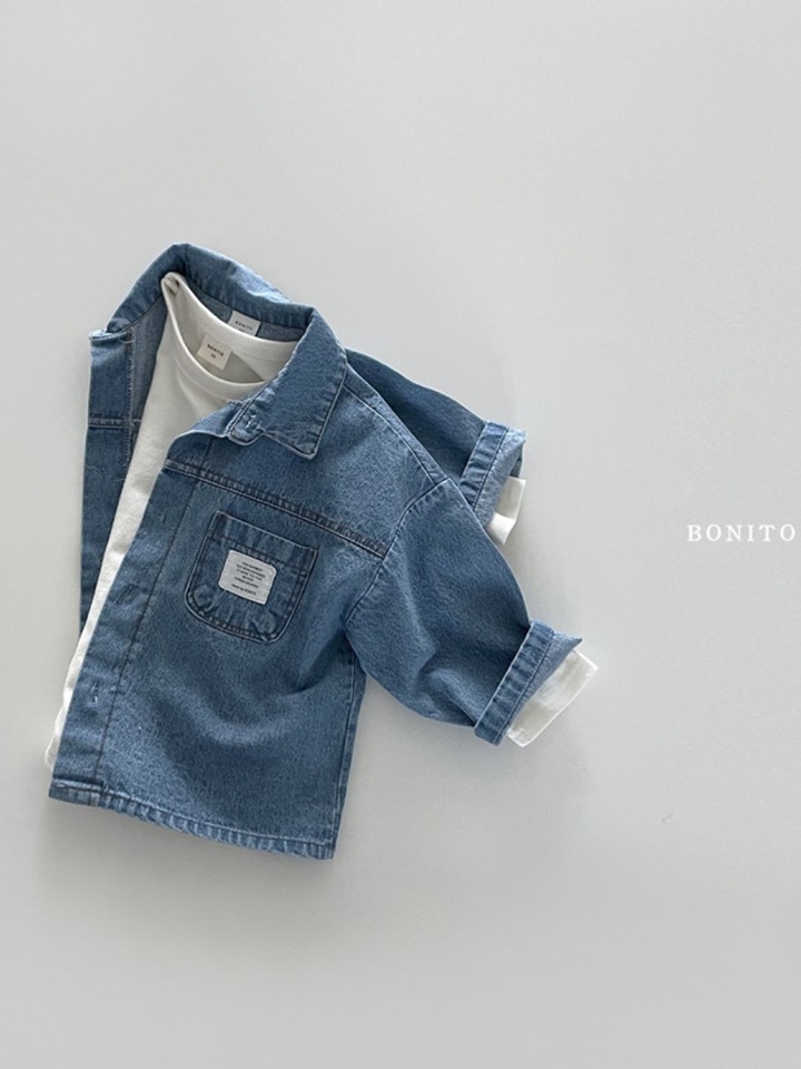 Label Denim Shirt