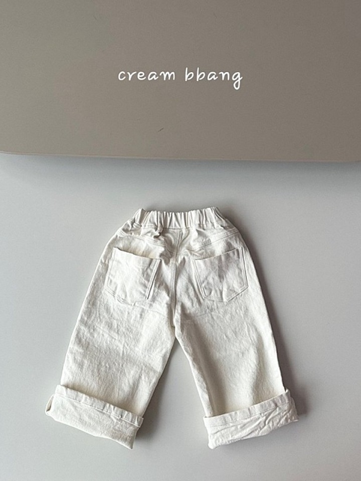Half Open C Straight Pants
