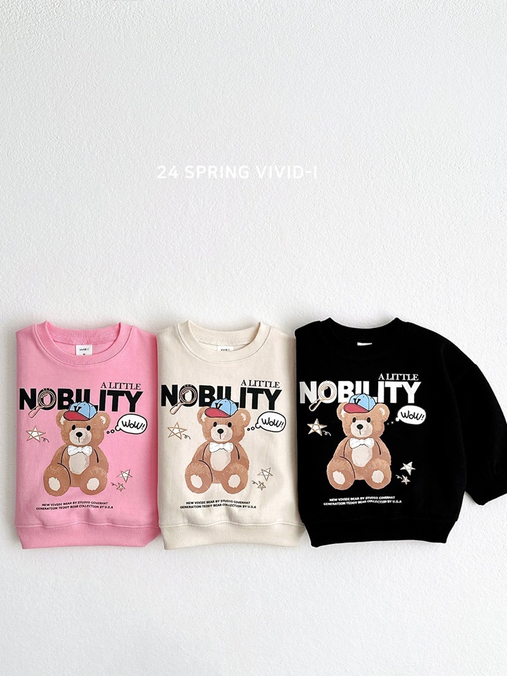 Ball Cap Bear Sweatshirt