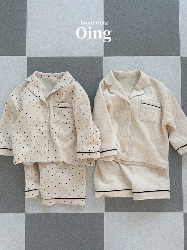 Milky Pajama Top Bottom Set
