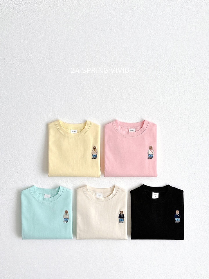 24 Bear Embroidery Single Tee