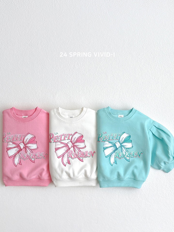 Ribbon Puff Sweatshirt