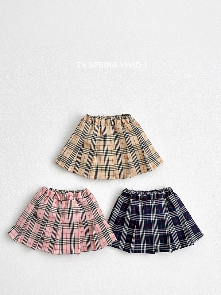London Check Skirt