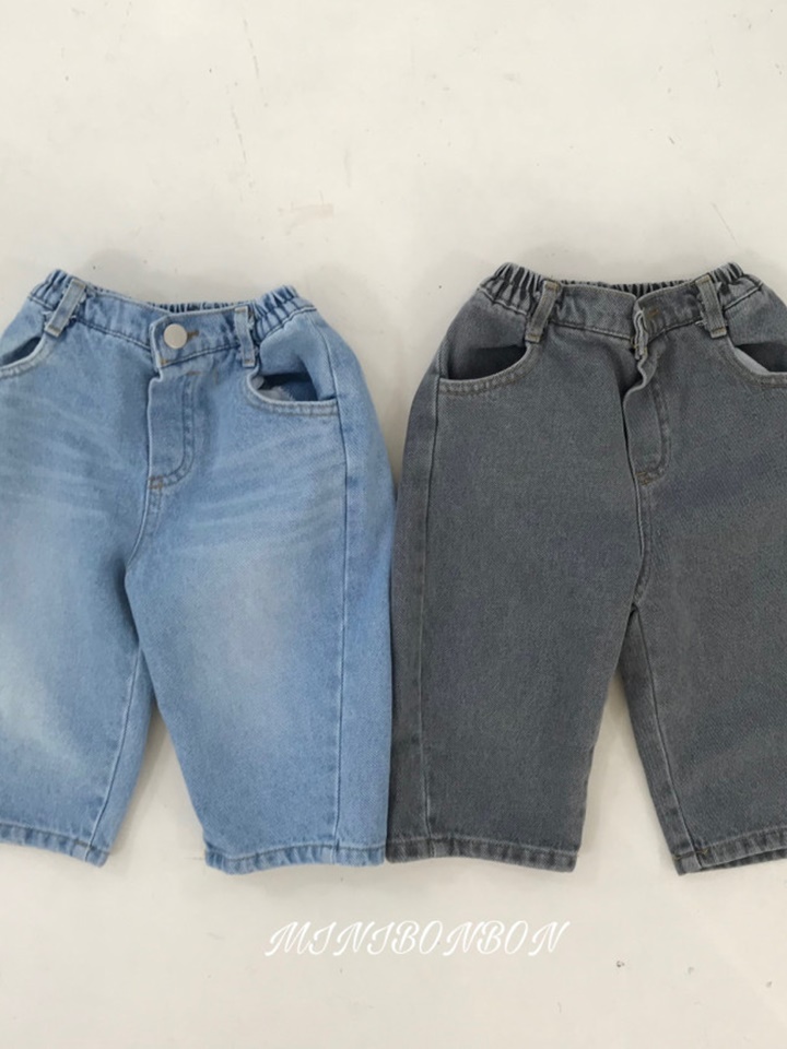 Coin Denim Pants With Mom