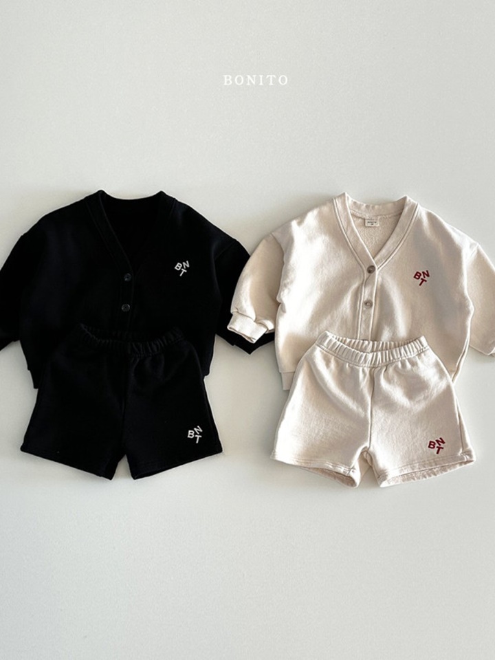 BNT Cardigan Shorts Top Bottom Set