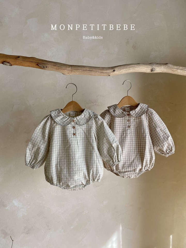 Picot Check Body Suit