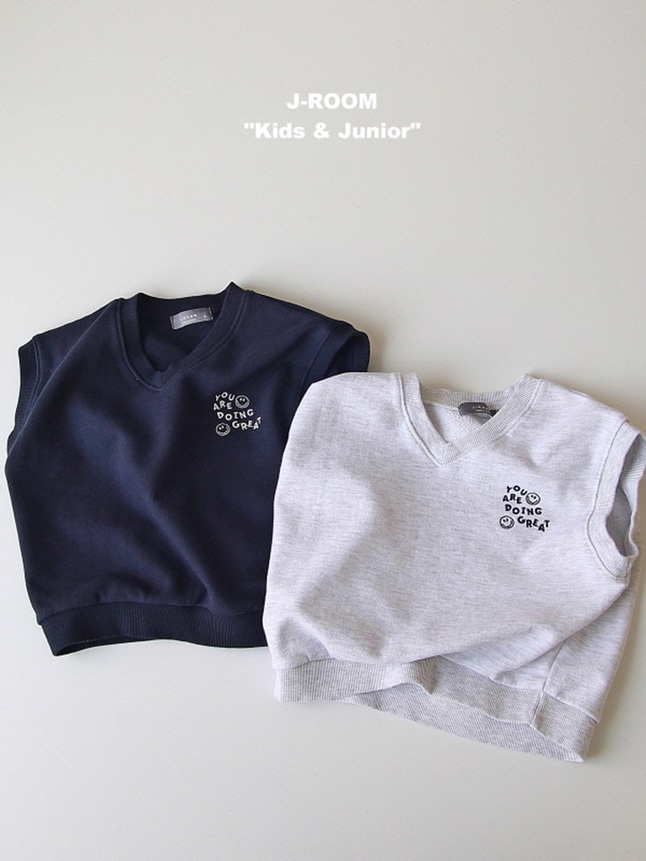 Smile Embriodery Vest