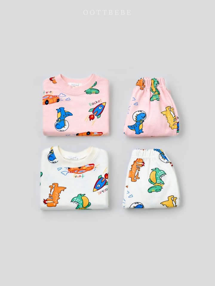 Dino Rocket Top Bottom Set