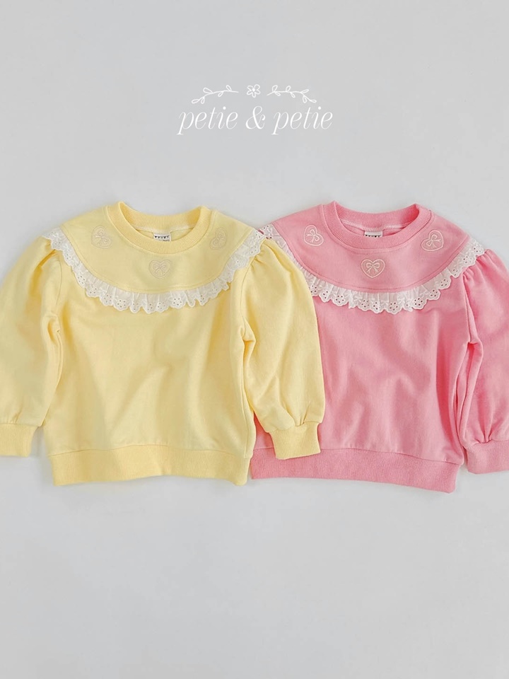 Heart Embroidery Sweatshirt