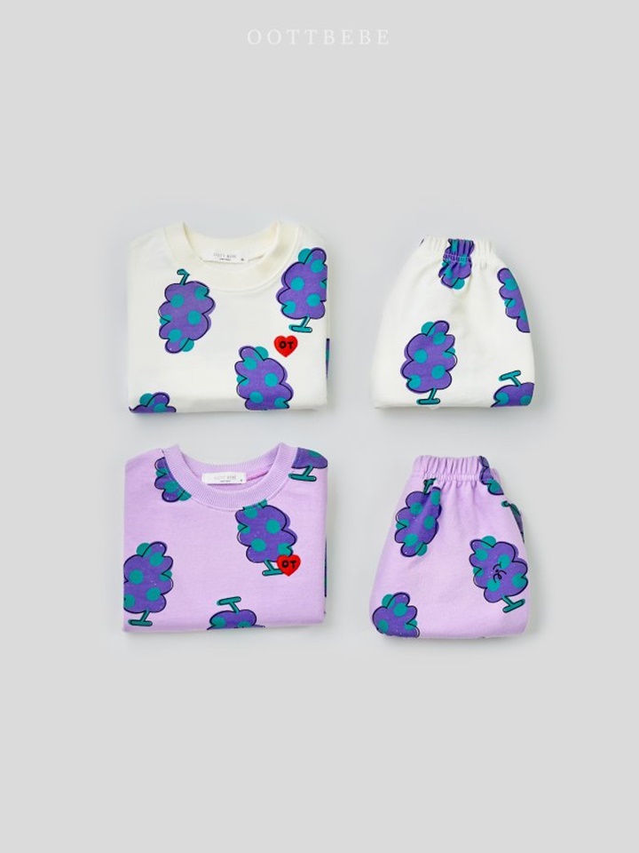 Heart Grape Top Bottom Set